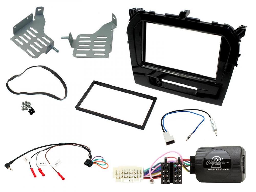 Connects2 CTKSZ08 Suzuki Vitara 2015 - 2018 asennuskitti 1/2-DIN soittimelle