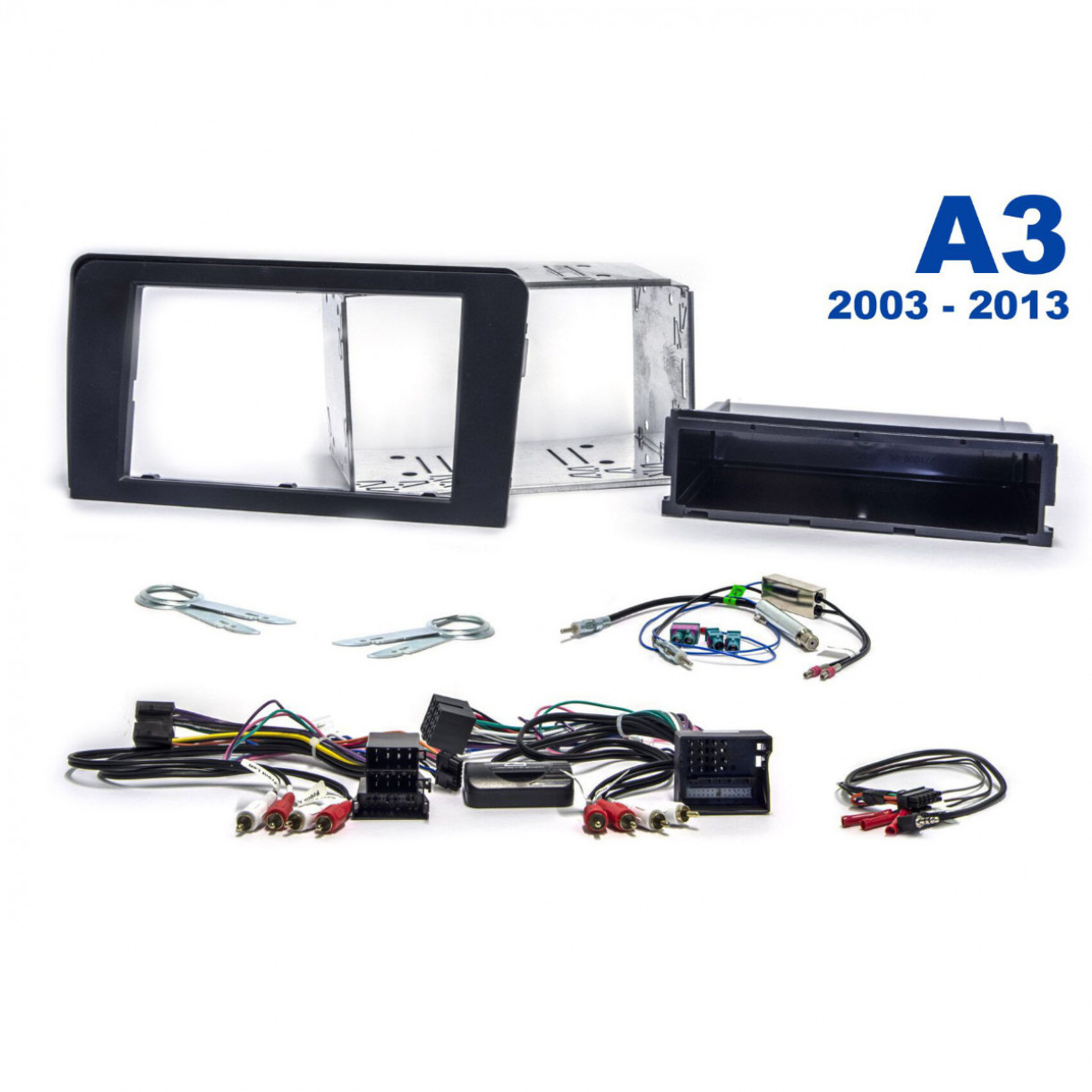AH-KIT-AUDI01 Audi A3 03-13 1-2 DIN soittimen asennussarja