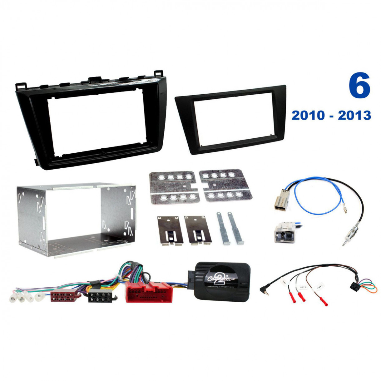AH-KIT-MAZDA02 Mazda 6 10-13 2 DIN soittimen asennussarja