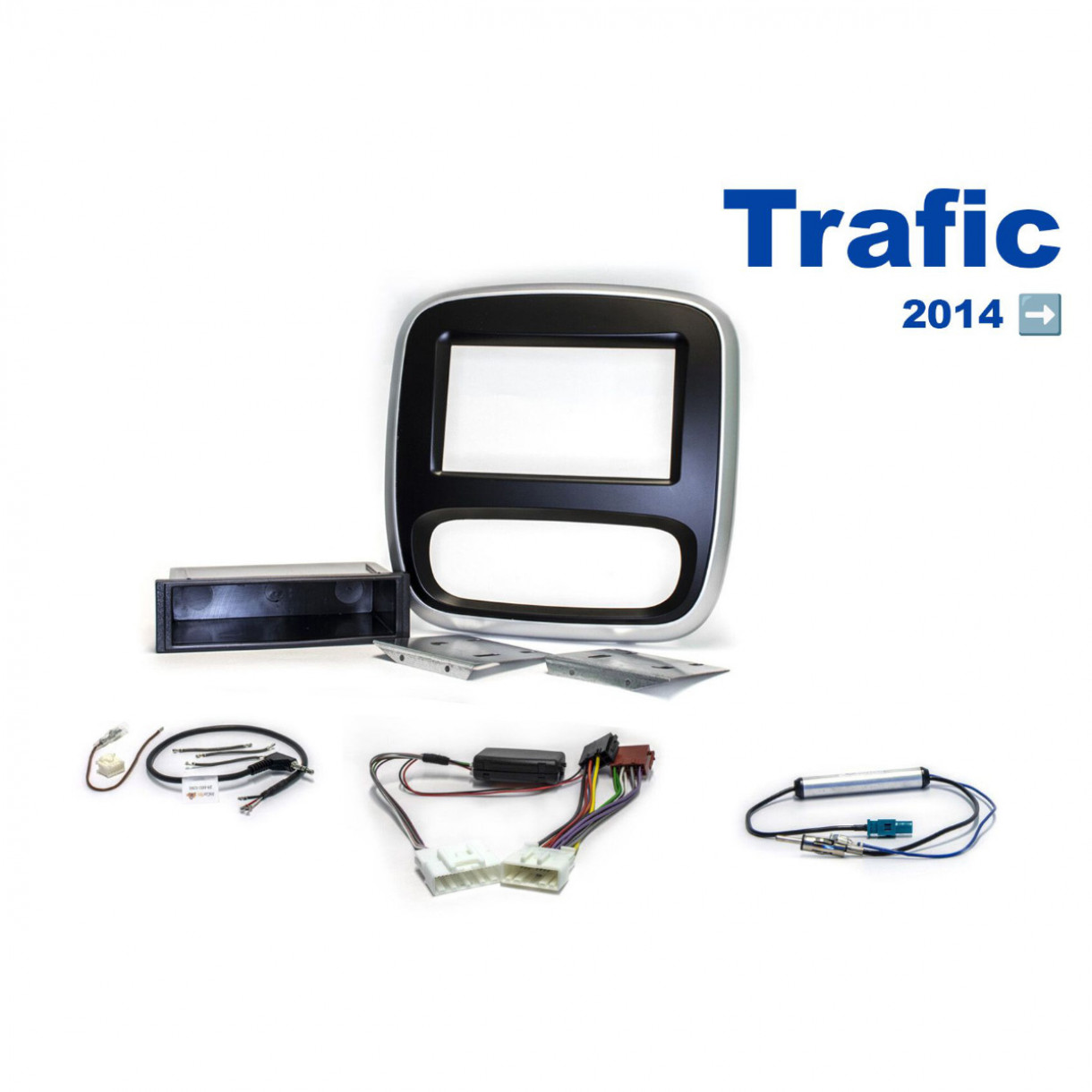 AH-KIT-REN01 Trafic 2014-> 2-DIN soittimen asennussarja