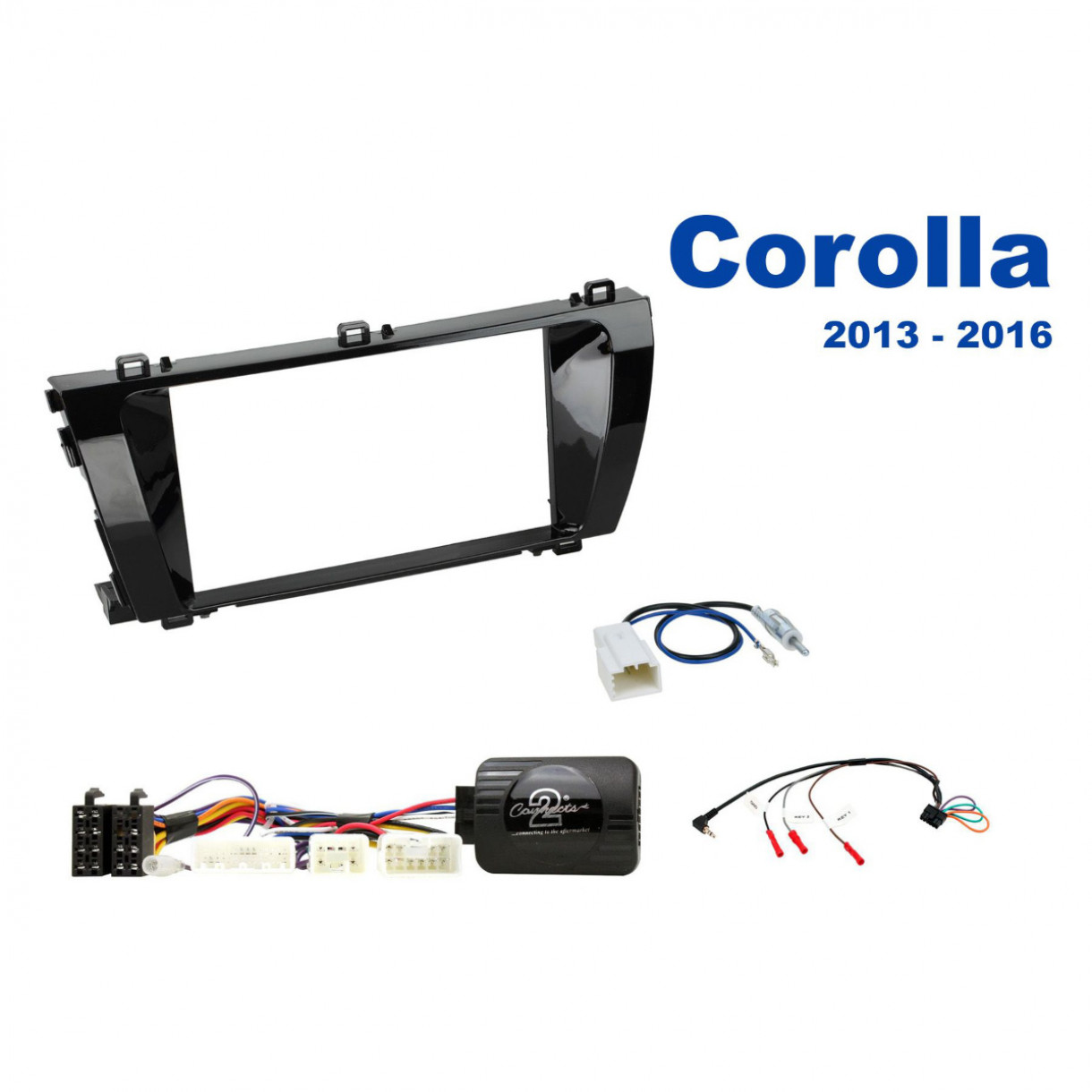 AH-KIT-TOY09 Toyota Corolla E160-180 13-16 2-DIN soittimen asennussarja