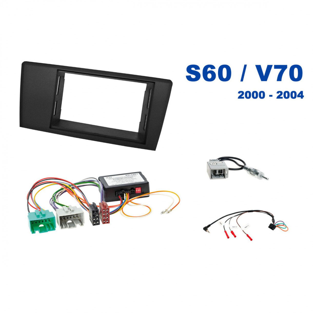 AH-KIT-VOLVO02 Volvo V70 00-04 2-DIN soittimen asennussarja