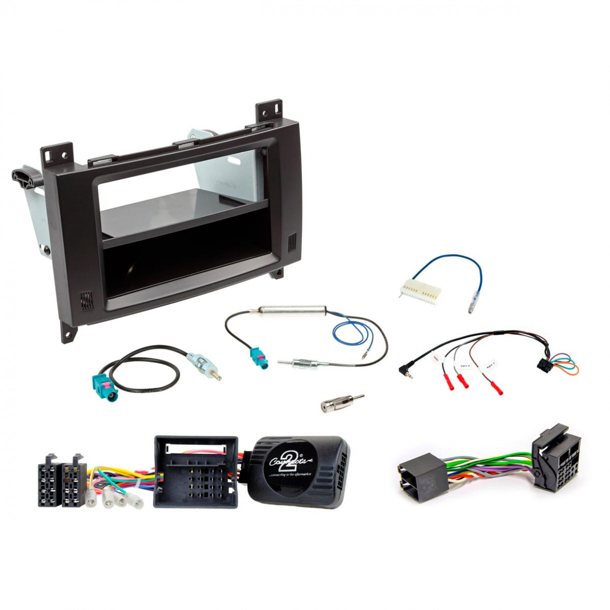 AH-KIT-MB09 MB Sprinter W906 06-18 1-2 DIN soittimen asennussarja