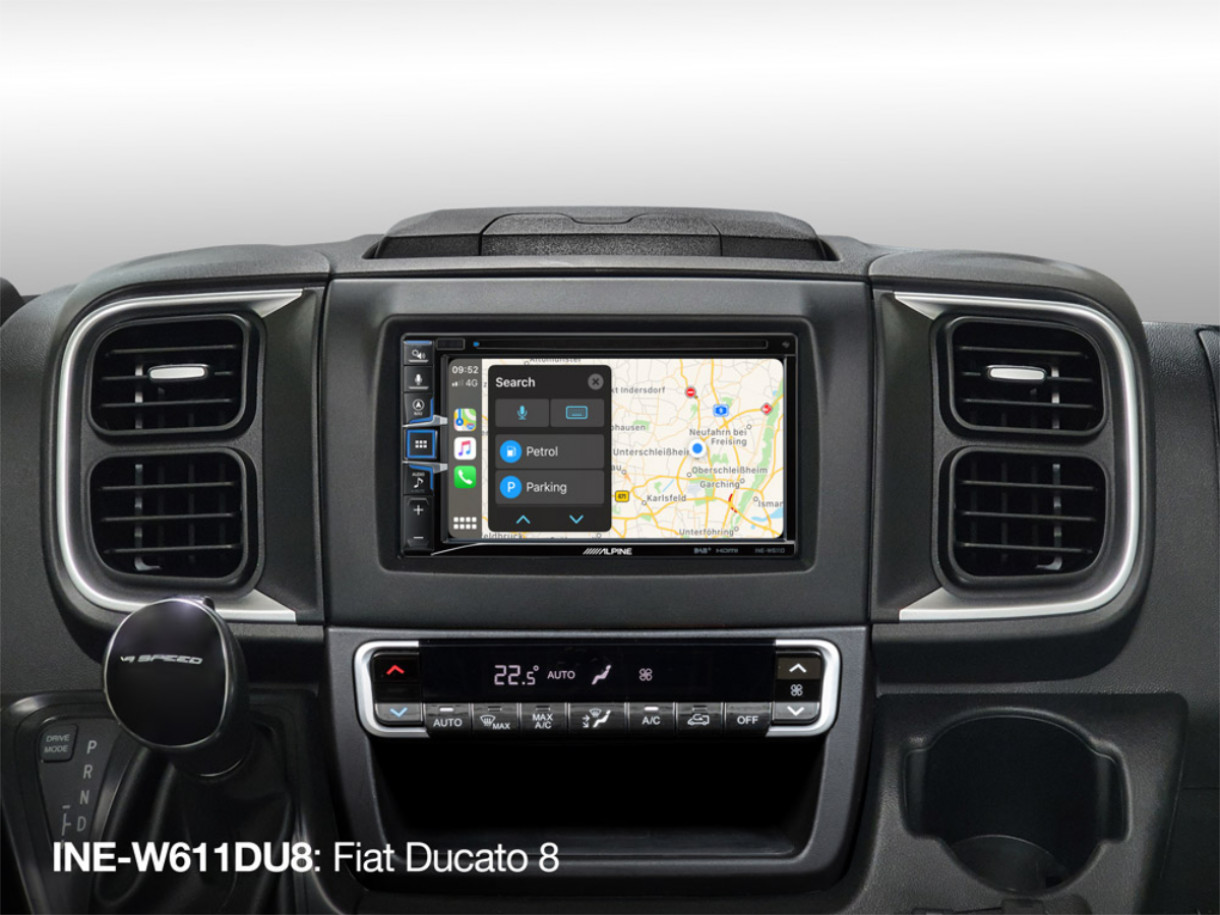 Alpine INE-W611DU8 Fiat Ducato 8 2-DIN navisoitin