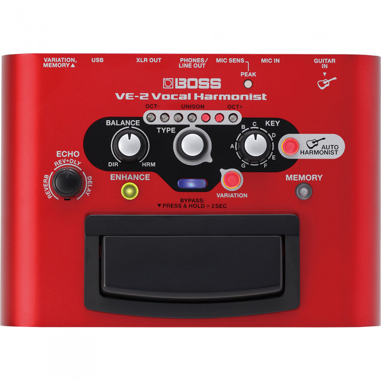 Boss VE-2 Vocal Harmonist pedaali