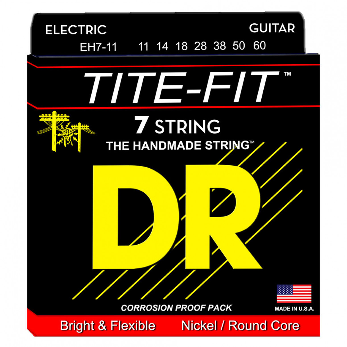 DR Strings Tite-Fit EH7-11 (11-60) 7-kielisen sähkökitaran kielisetti