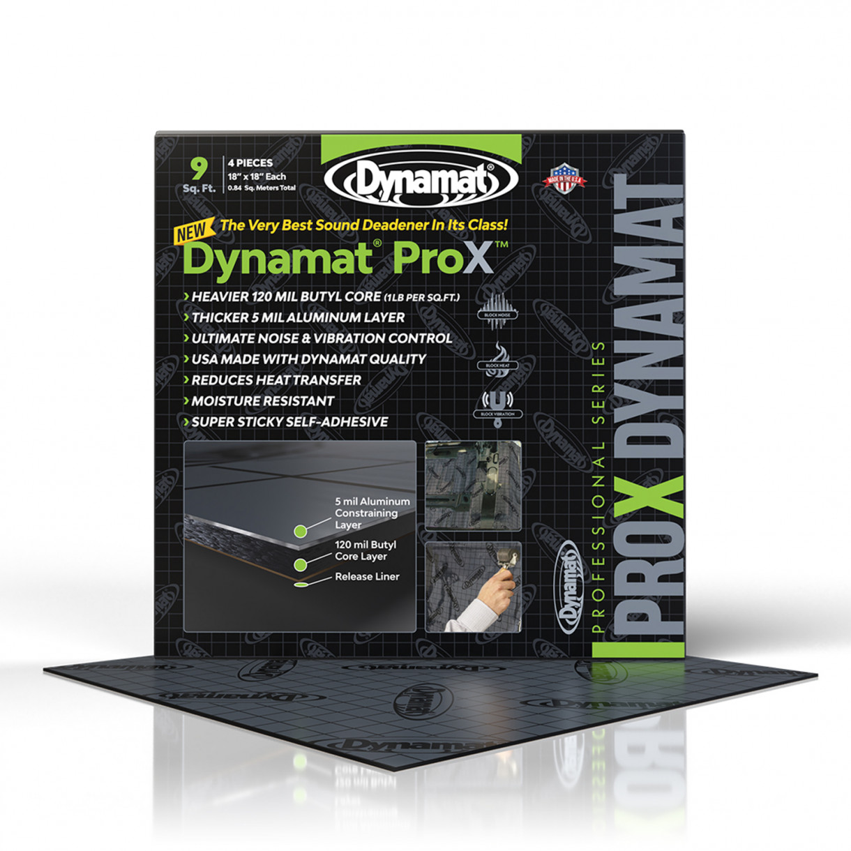 Dynamat DYN10509 PRO-X raskas vaimennusmatto, 0,8m²