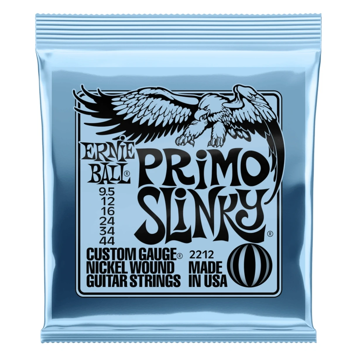 Ernie Ball Primo Slinky Nickel Wound 9.5-44 kielisarja sähkökitaralle