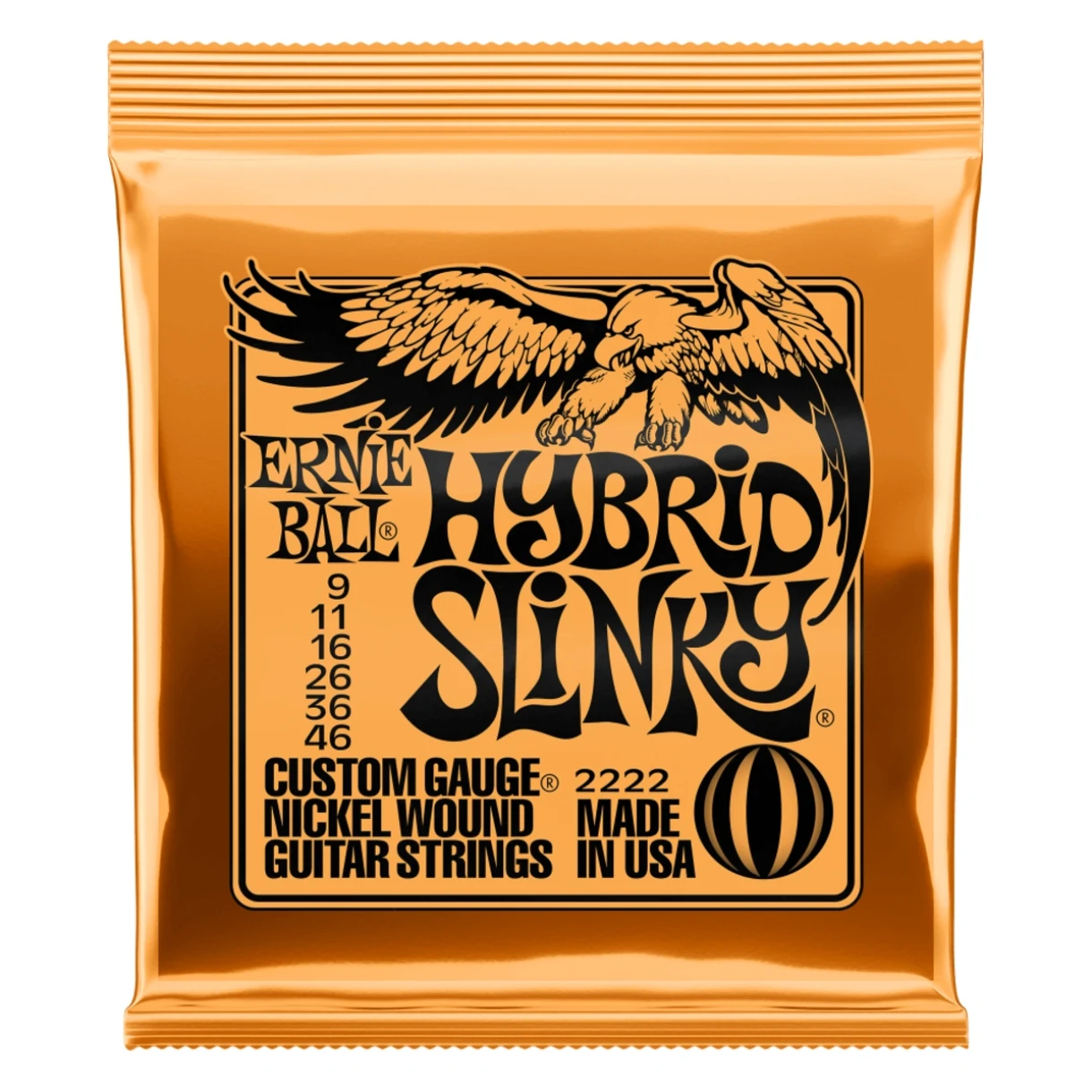 Ernie Ball Hybrid Slinky Nickel Wound 9-46 kielisarja sähkökitaralle