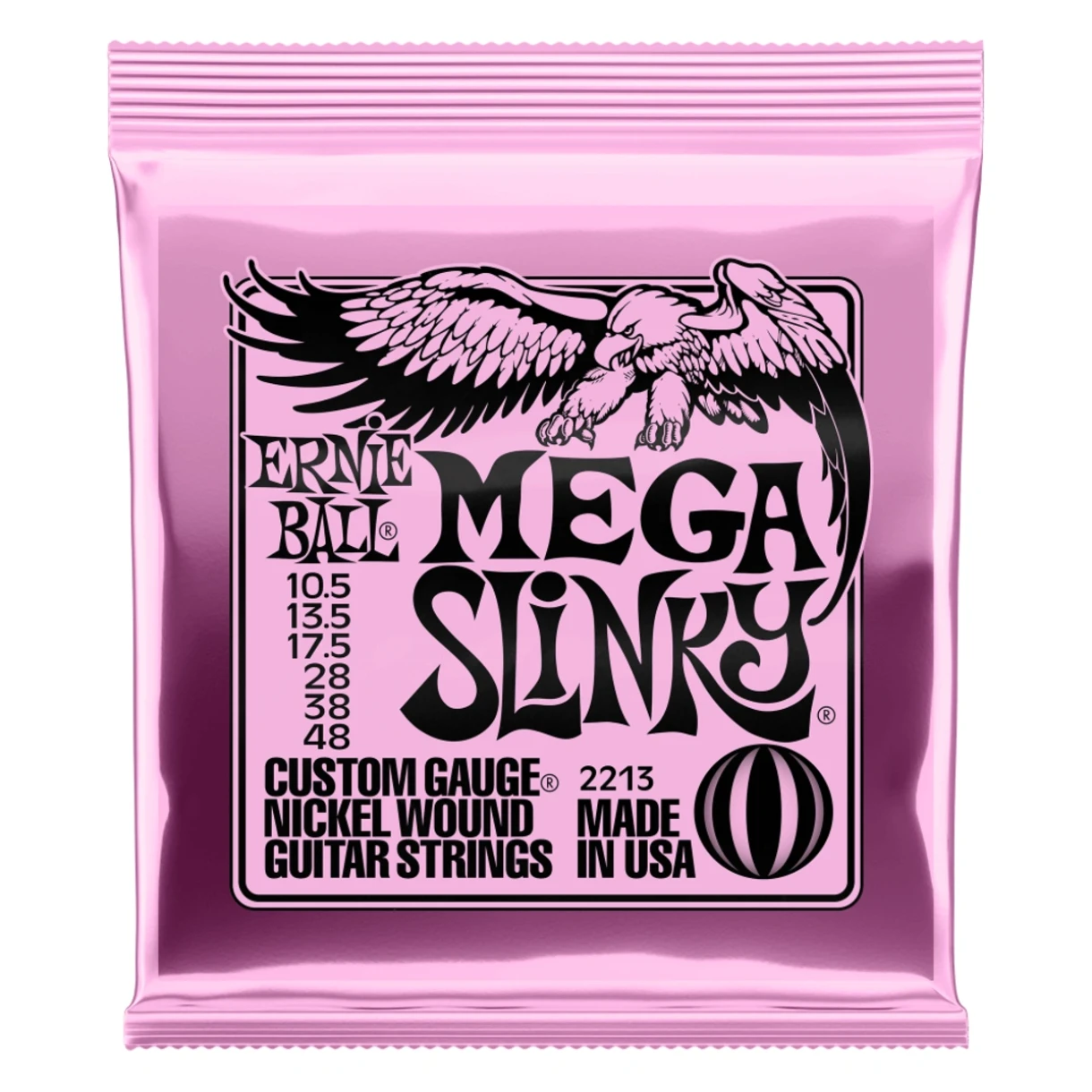 Ernie Ball Mega Slinky Nickel Wound 10.5-48 kielisarja sähkökitaralle