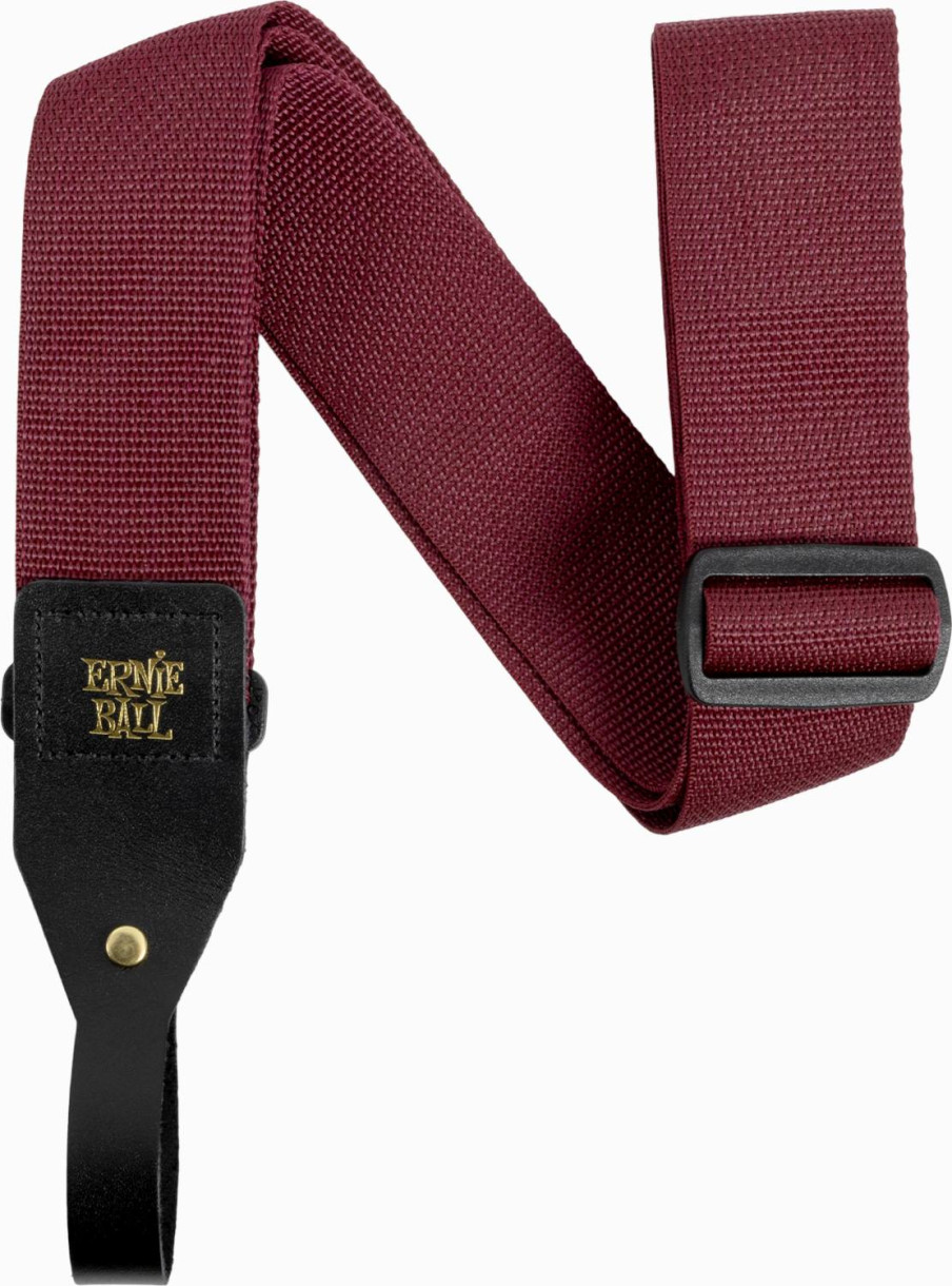 Ernie Ball P05367 Akustisen kitaranhihna Polypro Burgundy