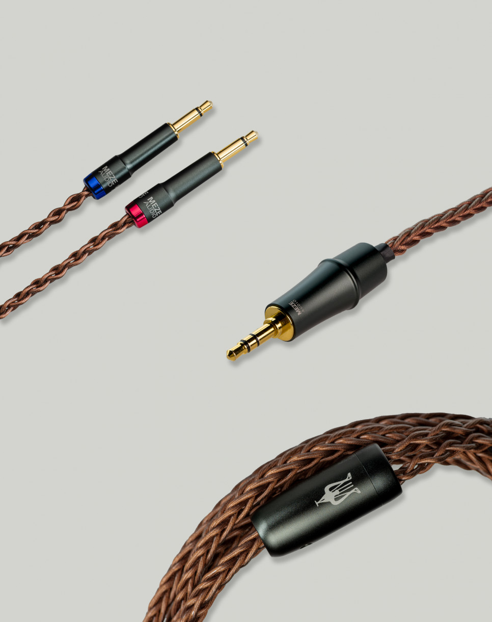 Premium mono 3,5 mm - 3,5 mm stereoplugi PCUHD kuulokekaapeli, kupari