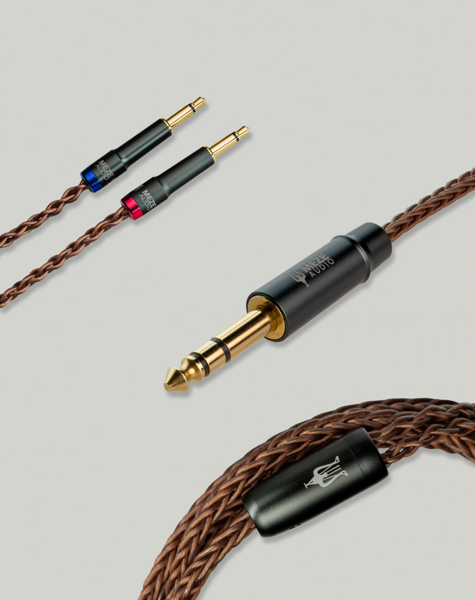 Premium mono 3,5 mm - 6,3 mm stereoplugi PCUHD kuulokekaapeli, kupari