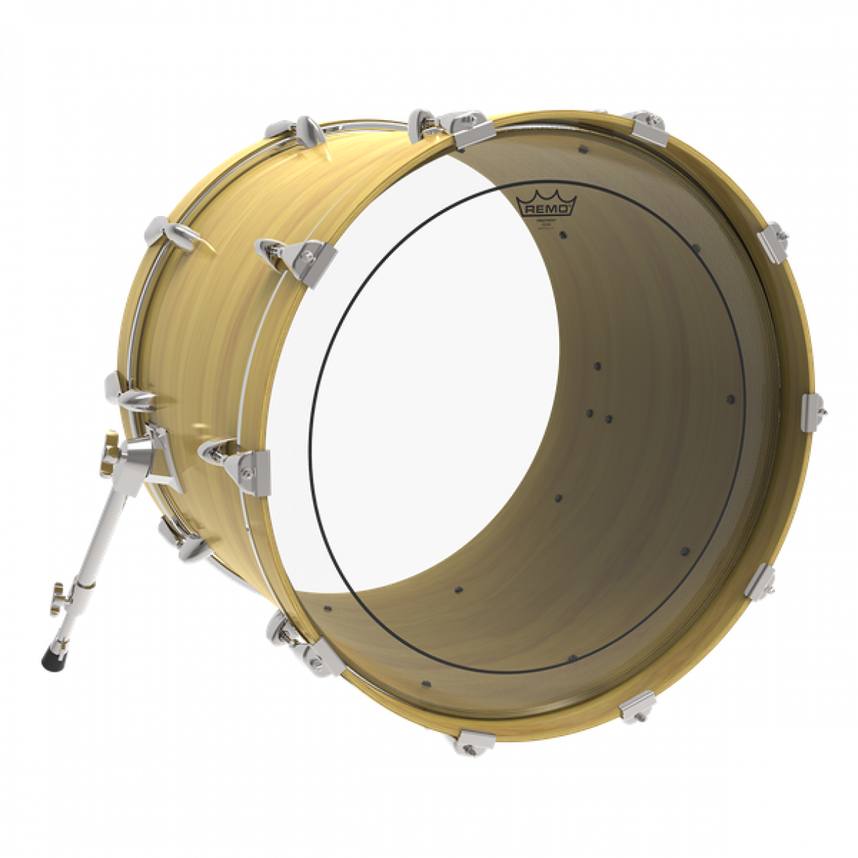 Rumpukalvo Remo 20" Pinstripe Clear Bass
