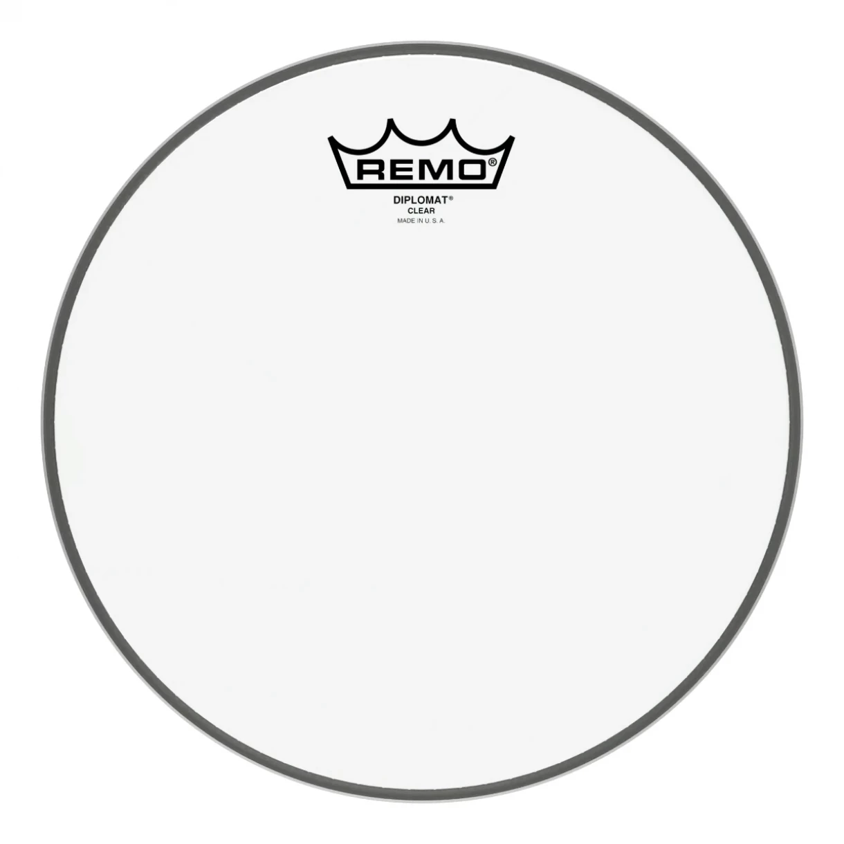 Rumpukalvo REMO Diplomat 10" läpinäkyvä