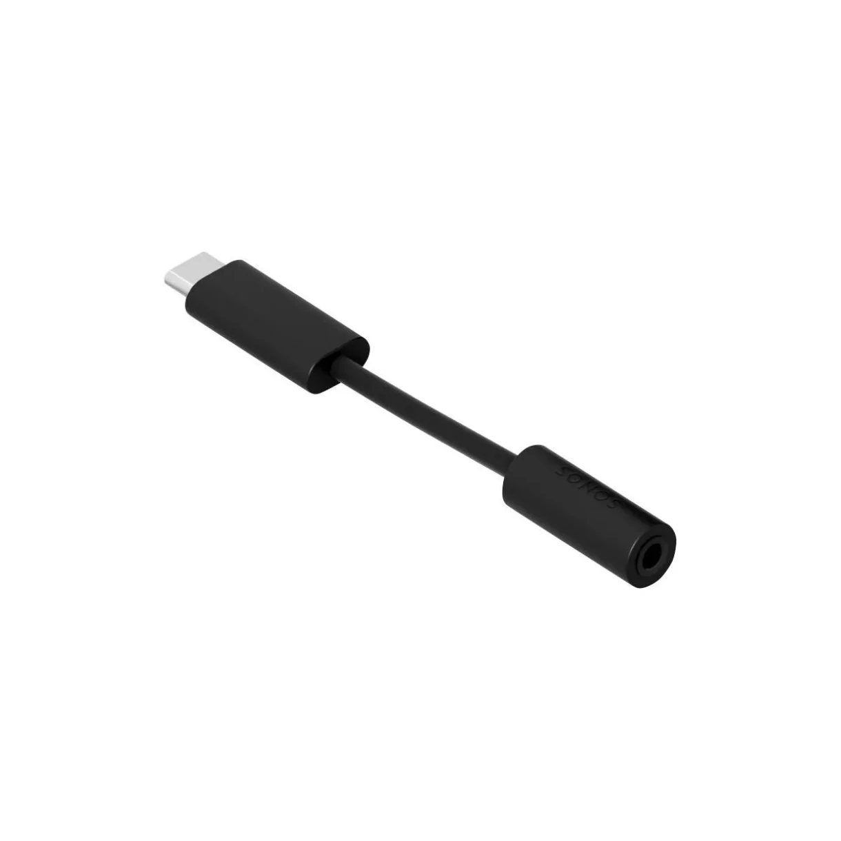 Sonos USB-C - 3.5mm line in-adapteri, Musta