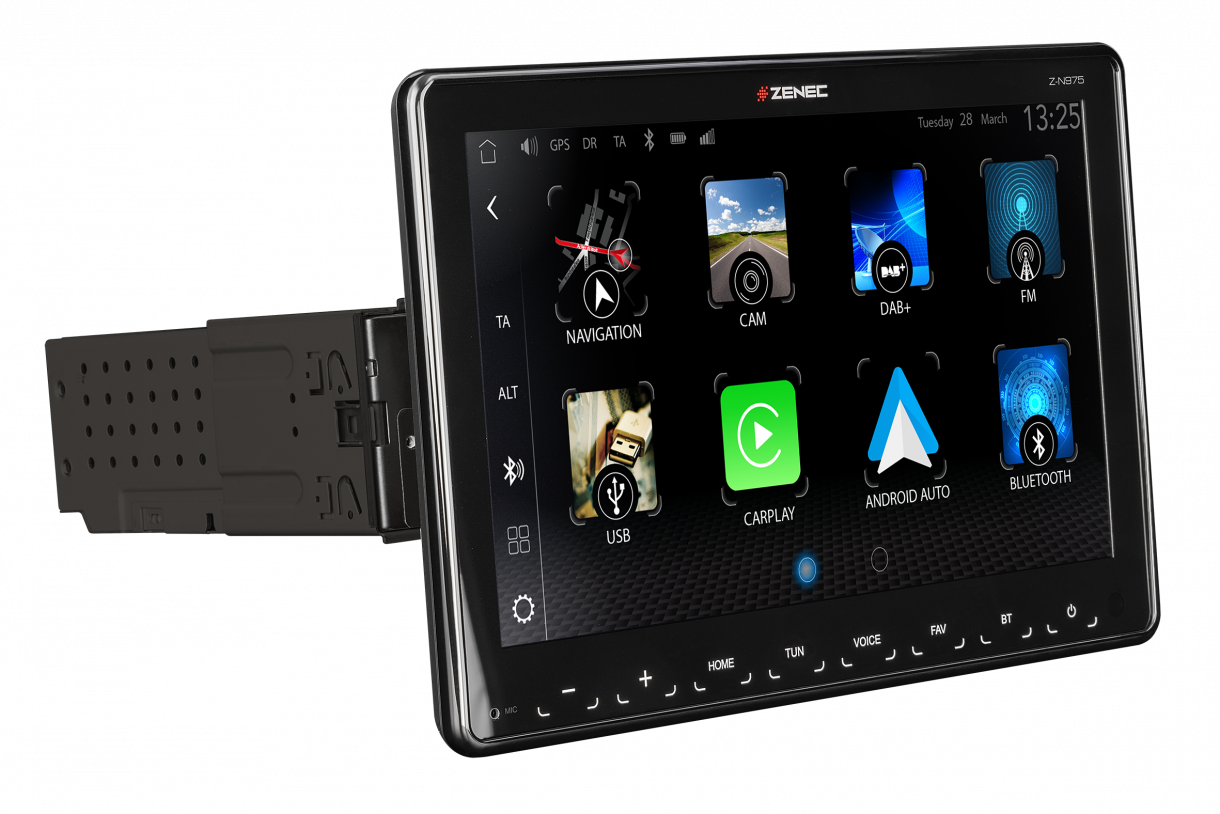 Zenec Z-N975 1-DIN multimediasoitin 9" näytöllä