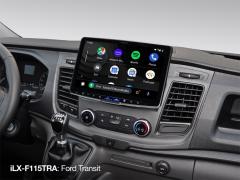 Alpine Halo 11 iLX-F115TRA multimediasoitin Ford Transit Customiin