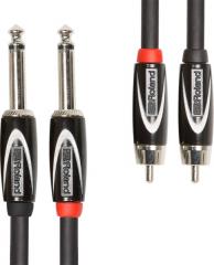 Roland RCC-5-2R28 Liitäntäkaapeli - 2 x 6,3 mm monoplugi - 2 x RCA-uros, pituus 1 m