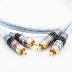 Supra Dual RCA-kaapeli, 0.5m sininen
