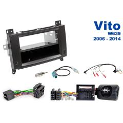AH-KIT-MB06 MB Vito W639 06-14 1-2 DIN soittimen asennussarja