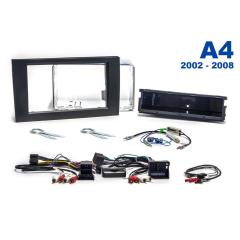 AH-KIT-AUDI02 Audi A4 02-08 1-2 DIN soittimen asennussarja