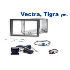 AH-KIT-OPEL02 Astra H, Corsa D 2-DIN soittimen asennussarja