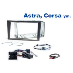 AH-KIT-OPEL01 Astra H, Corsa D 2-DIN soittimen asennussarja