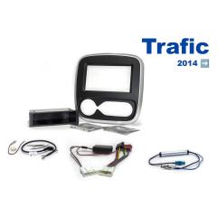 AH-KIT-REN02 Trafic 2014-> 2-DIN soittimen asennussarja