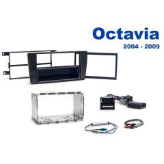 AH-KIT-SKO02 Skoda Octavia 04-09 1-2 DIN soittimen asennussarja