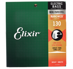 Elixir Electric Bass Nanoweb Nickel 130 B kieli XL pituus