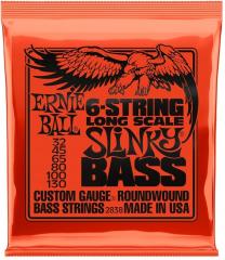 Ernie Ball 2838 6-String Bass Slinky Nickel basson kielisarja