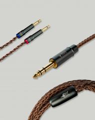 Premium mono 3,5 mm - 6,3 mm stereoplugi PCUHD kuulokekaapeli, kupari