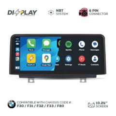 ZZ2 DIZZPLAY 10.25" näyttö BMW 3/4 -sarjan autoihin, NBT